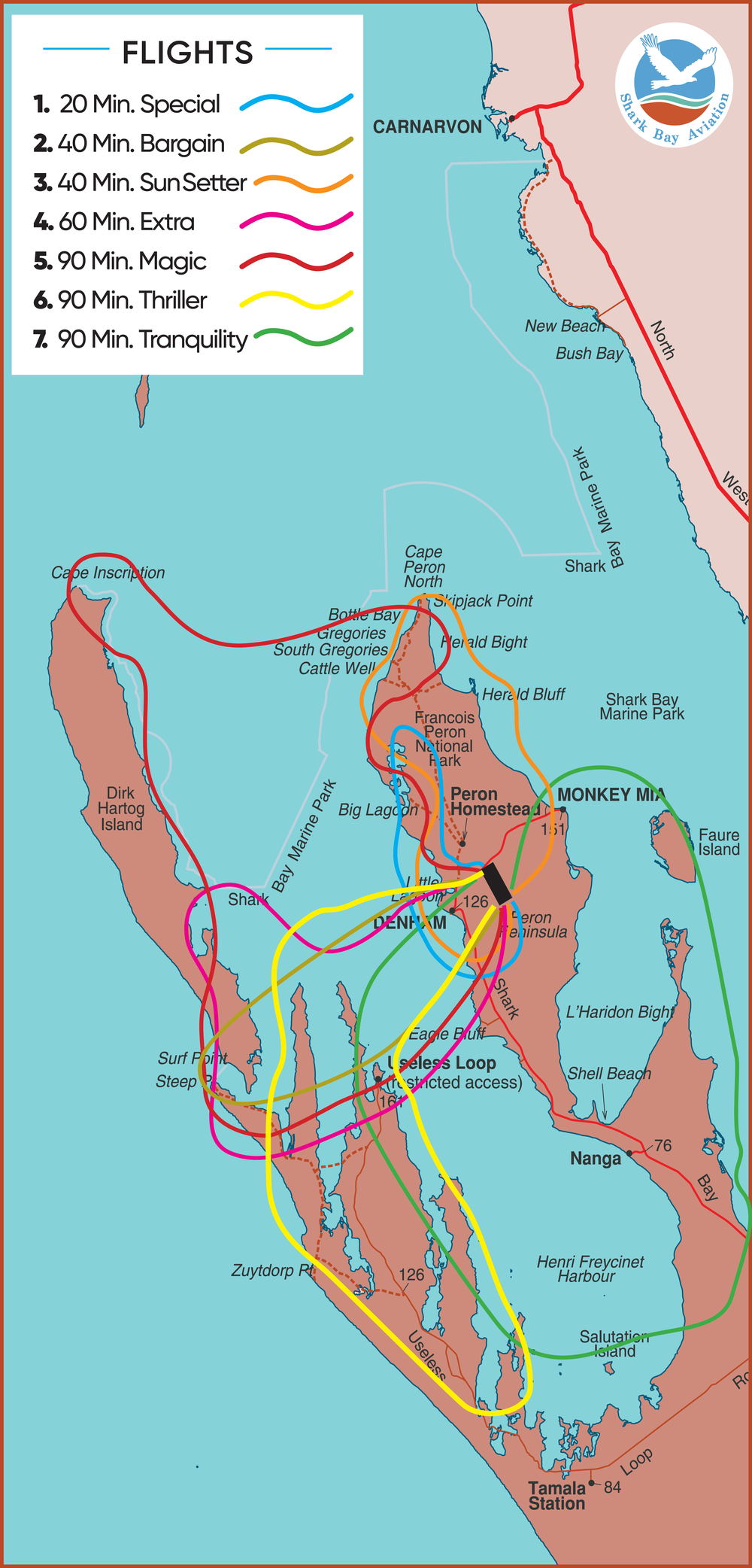 Sharkbay Karte
